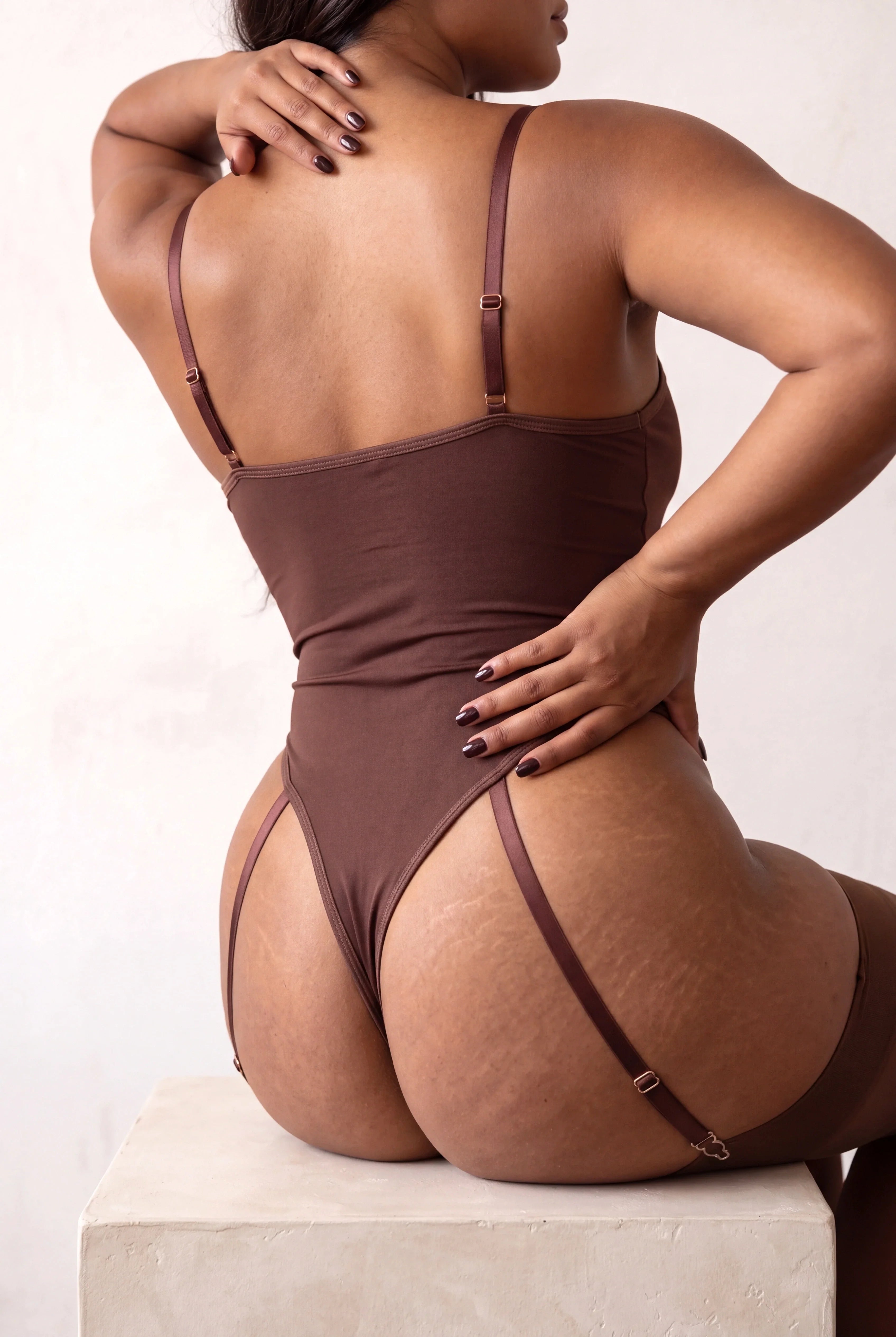 Damen-Body - GIA Chestnut - NAKED Underwear - Produktdetail Rückseite