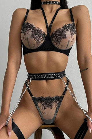 Fünfteiliges Dessous-Set mit Oberschenkelschlaufe - CAPRICE