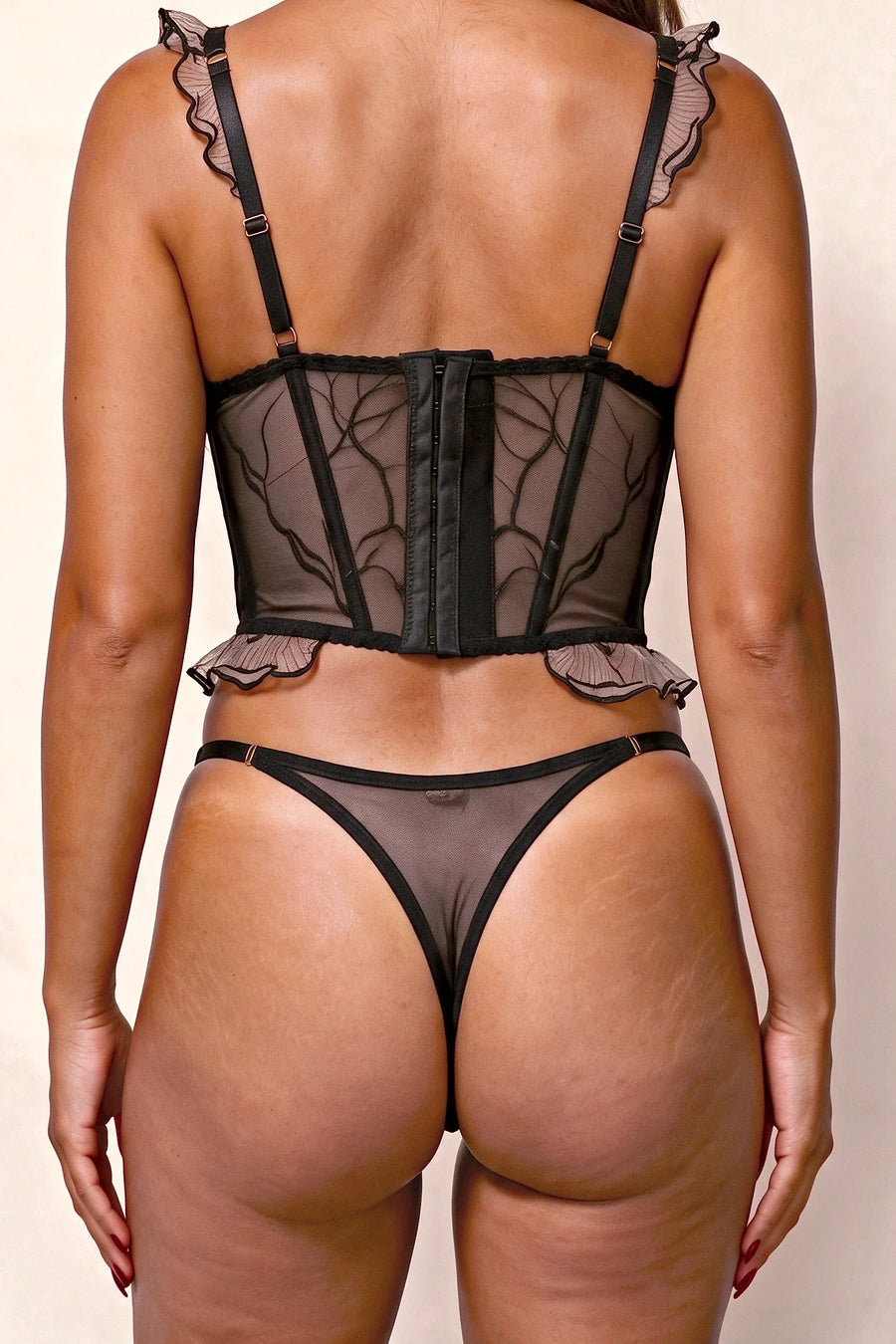 Zweiteiliges Dessous-Set - FEUILYNE Schwarz
