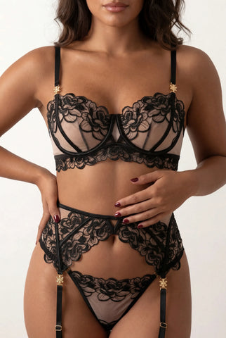 Dreiteiliges Dessous-Set - LEXIE 