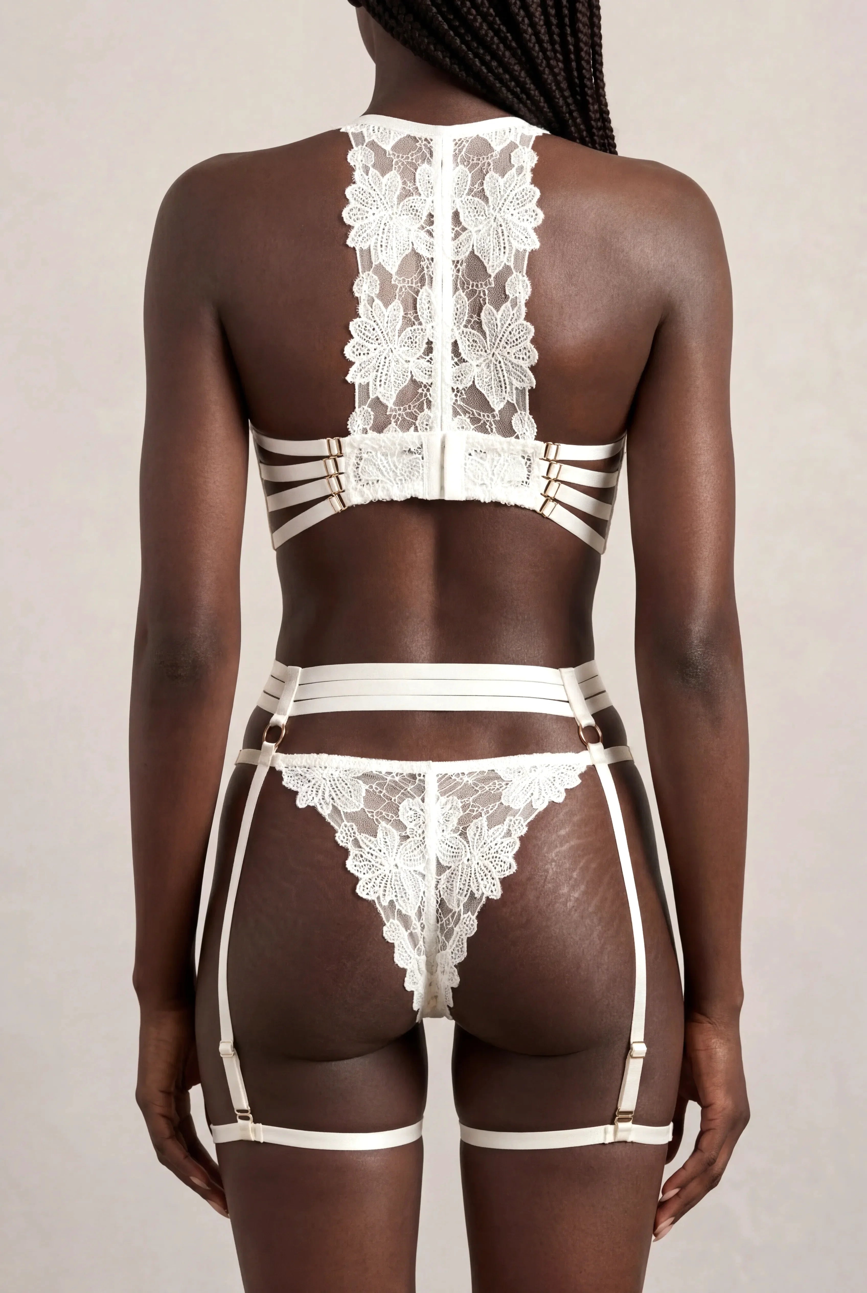 Ensemble quatre pièces - JOLYE Blanc - NAKED Underwear FR