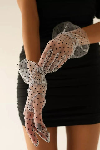 Spitzenhandschuhe für Damen aus weißer Spitze - NESS